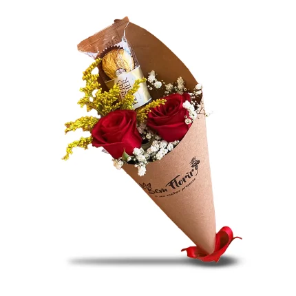 Cone de Rosas e Ferrero Rocher
